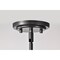 Nuvo Warren - 28 Inch 5 Light Chandelier - Gun Metal with Satin White Glass 60/8038 - alternate 2